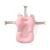 Cadita pliabila cu termometru si suport anatomic Genua Premium pink